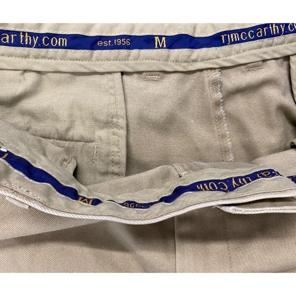 RJ McCarthy Men's Chino Shorts Size 36 Beige Flat - Picture 4 of 4